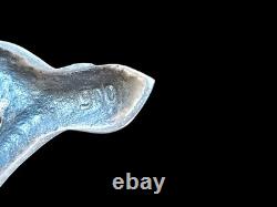 Vtg/antique 900 Sterling Silver Horse And Rider Native American Art Deco C Clasp