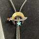 W&L Quandelacy Vintage Zuni Shriners Sterling Signed Bolo Tie