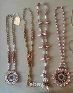 Western 1960's Navajo Vintage Indian Necklace Jewelry Lot Native American