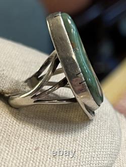 Wilson Padilla Turquoise Ring Signed Vintage Sterling Size 7.75