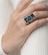 Yazzie Navajo Sterling Turquoise Ring 5.8 Grams Size US 8.5 Vintage