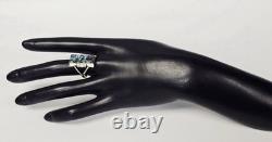 Yazzie Navajo Sterling Turquoise Ring 5.8 Grams Size US 8.5 Vintage