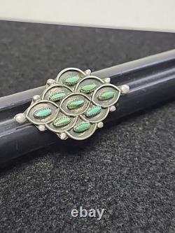 ZUNI Sterling Silver clip On earrings Ring & Bracelet SET Turquoise Sz 8