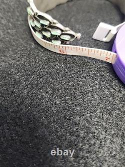 ZUNI Sterling Silver clip On earrings Ring & Bracelet SET Turquoise Sz 8