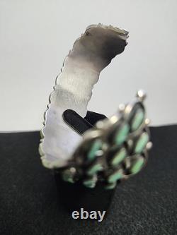 ZUNI Sterling Silver clip On earrings Ring & Bracelet SET Turquoise Sz 8