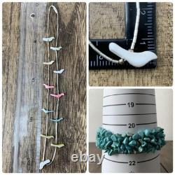 Zuni Liquid Silver Fetish Necklace Vintage Native American Jewelry