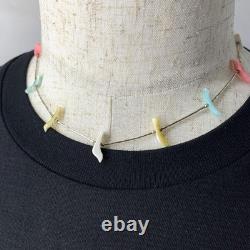 Zuni Liquid Silver Fetish Necklace Vintage Native American Jewelry