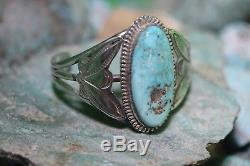 #vintage #navajo Cuff Bracelet, Sterling, Dry Creek Turquoise, Signed N/a